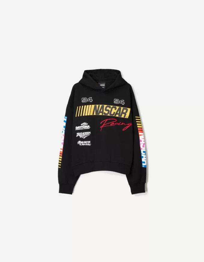 Nascar print boxy hooded sweatshirt Nascar print boxy hooded sweatshirt
