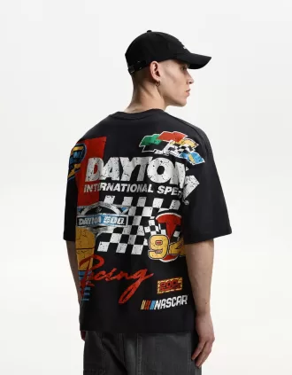 Nascar print short sleeve T-shirt