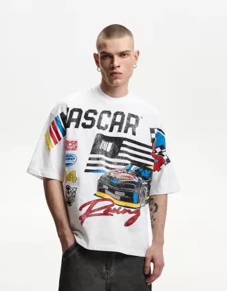 Nascar print short sleeve T-shirt