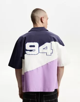 Nascar print short sleeve boxy fit shirt