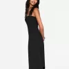 Off-the-shoulder asymmetric midi dress Off-the-shoulder asymmetric midi dress