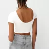 Open back T-shirt with rhinestones Open back T-shirt with rhinestones