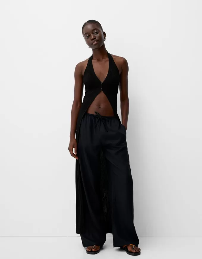 Open-back midi vest Open-back midi vest