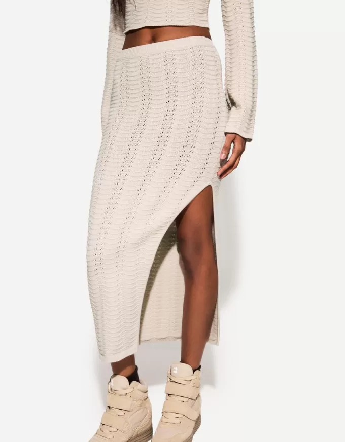Open knit midi skirt Open knit midi skirt