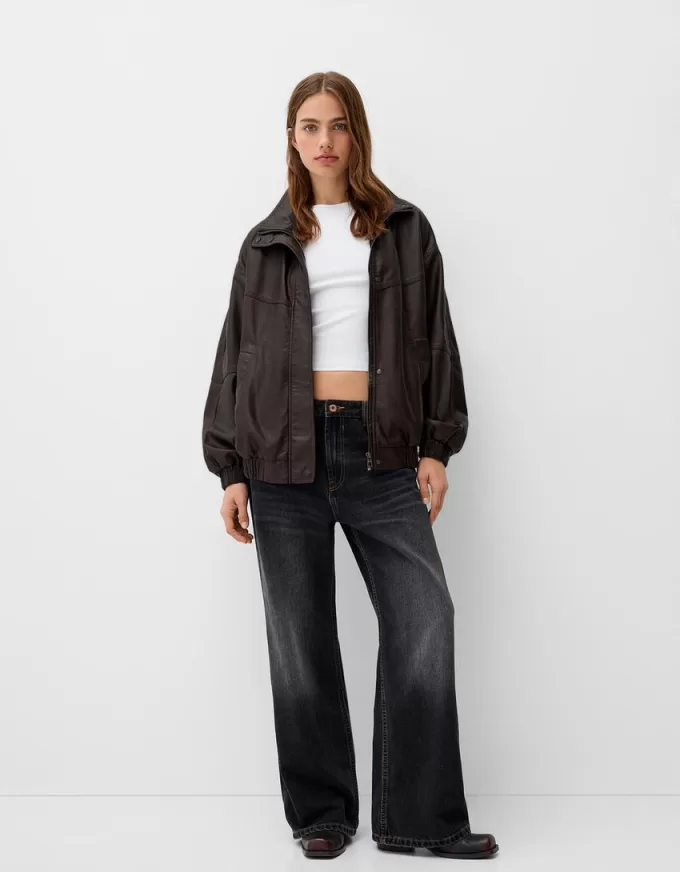 Oversize faux leather jacket Oversize faux leather jacket