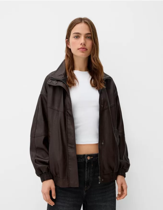 Oversize faux leather jacket Oversize faux leather jacket