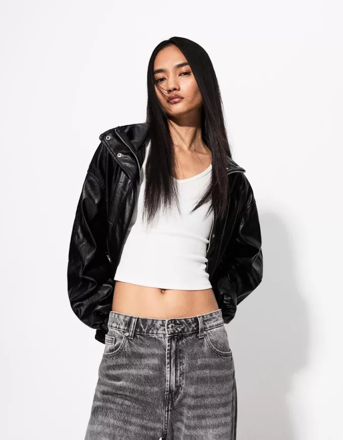 Oversize faux leather jacket Oversize faux leather jacket