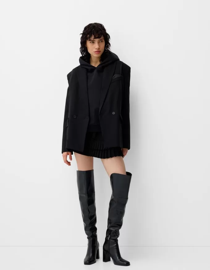 Oversize sateen suit blazer Oversize sateen suit blazer