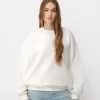 Oversize sweatshirt with side pockets Oversize sweatshirt with side pockets