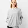 Oversize sweatshirt with side pockets Oversize sweatshirt with side pockets