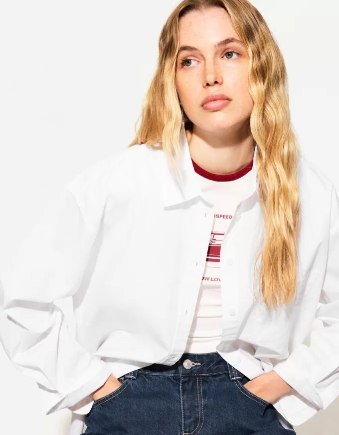 Oversized poplin shirt Oversized poplin shirt