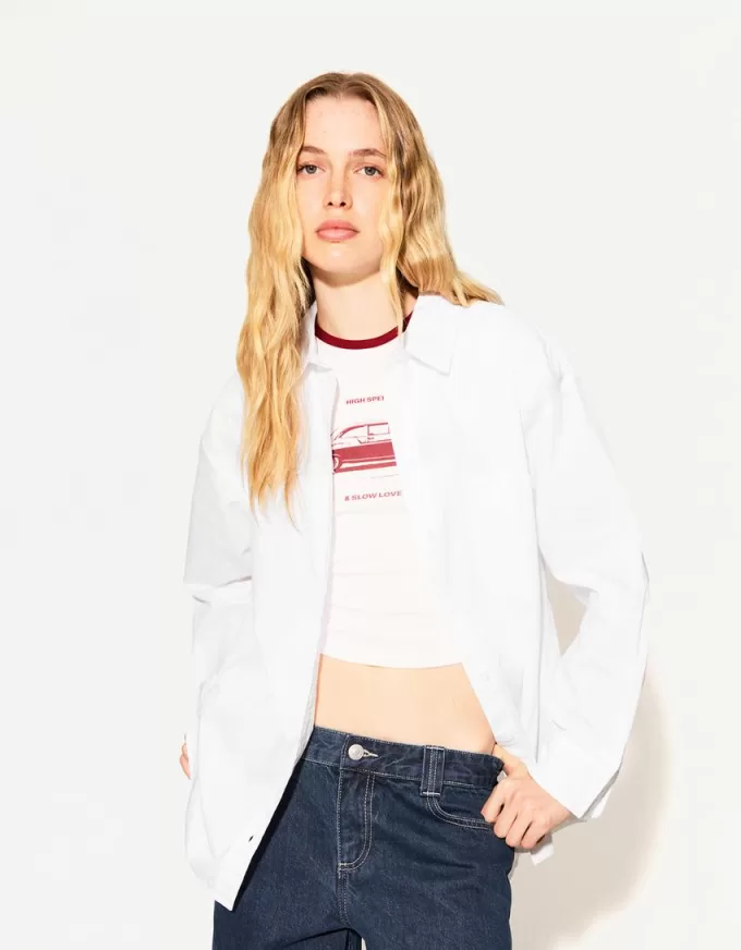 Oversized poplin shirt Oversized poplin shirt