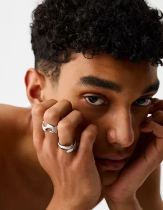 Pack of 2 stainless steel rings Pack of 2 stainless steel rings