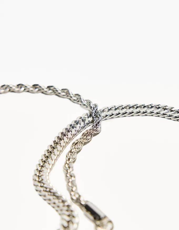 Pack of 2 steel bracelets Pack of 2 steel bracelets