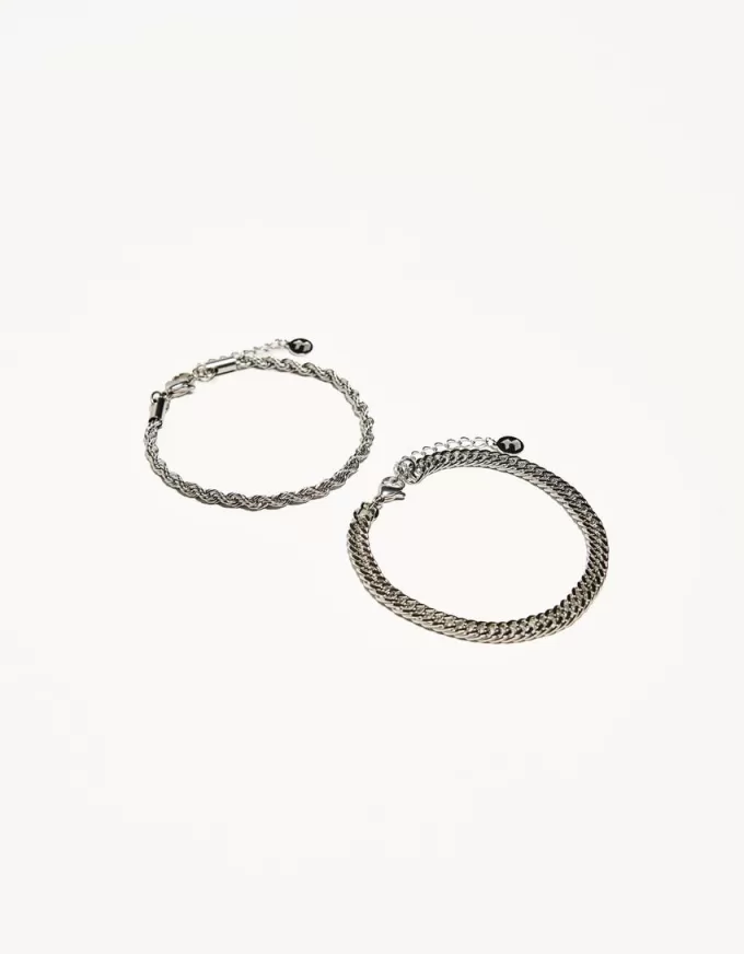 Pack of 2 steel bracelets Pack of 2 steel bracelets