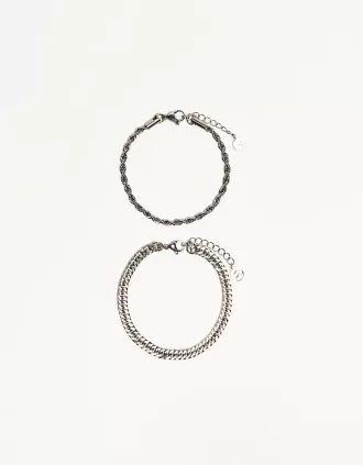 Pack of 2 steel bracelets Pack of 2 steel bracelets