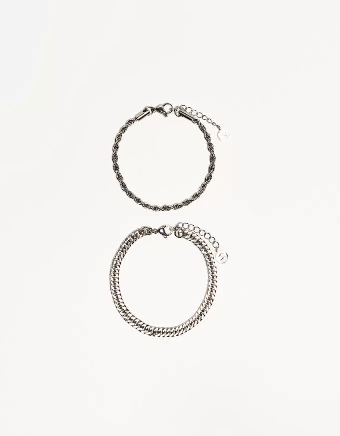 Pack of 2 steel bracelets Pack of 2 steel bracelets