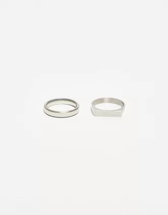 Pack of 2 steel rings