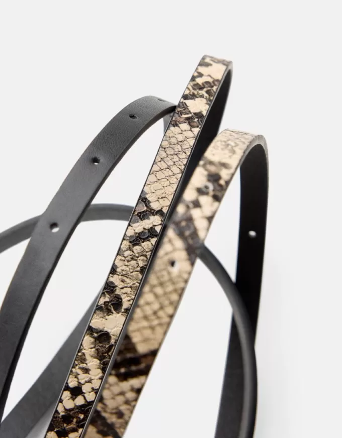 Pack of 2 thin belts Pack of 2 thin belts