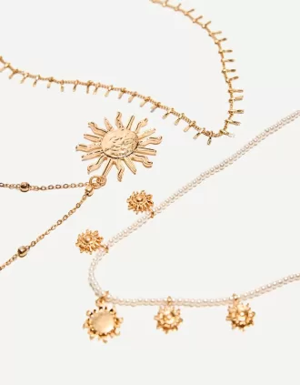 Pack of 3 pendant necklaces