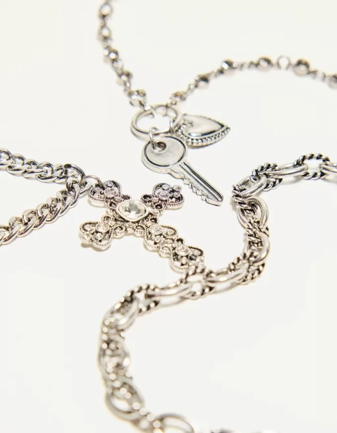 Pack of 3 pendant necklaces