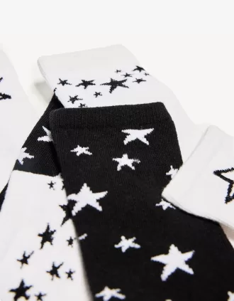 Pack of 3 printed socks