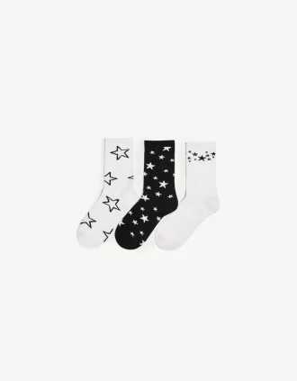 Pack of 3 printed socks