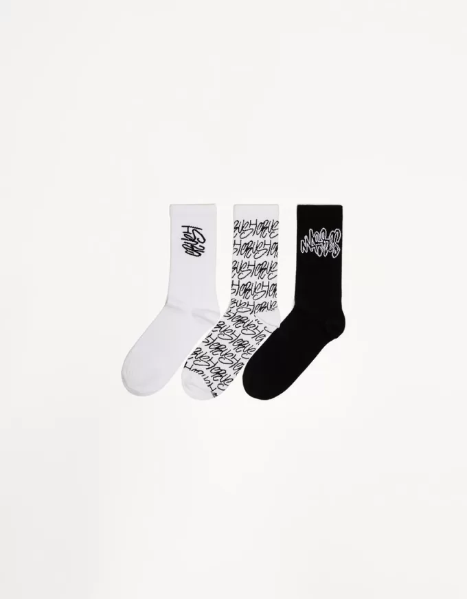 Pack of 3 printed socks Pack of 3 printed socks