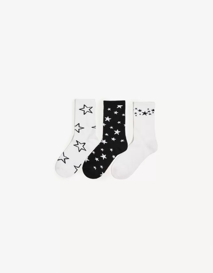 Pack of 3 printed socks Pack of 3 printed socks