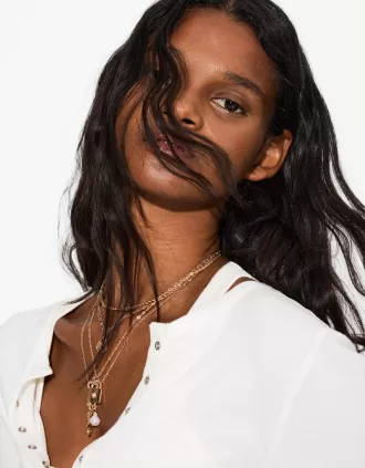 Pack of 4 pendant necklaces