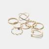 Pack of 9 rhinestone rings Pack of 9 rhinestone rings