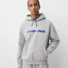Pan Am print boxy fit hooded sweatshirt Pan Am print boxy fit hooded sweatshirt