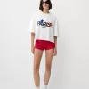 Paris short sleeve cropped T-shirt