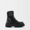 Platform ankle boots with buckles Platform ankle boots with buckles