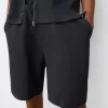 Pleated Bermuda sweat shorts Pleated Bermuda sweat shorts