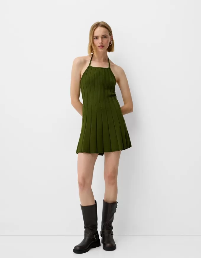 Pleated mini dress Pleated mini dress