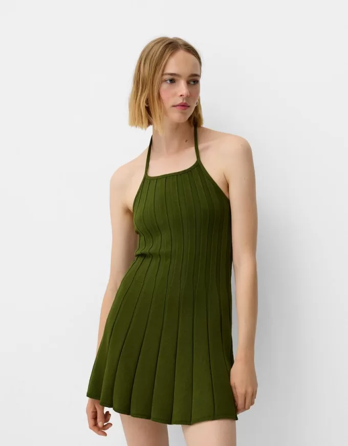 Pleated mini dress Pleated mini dress
