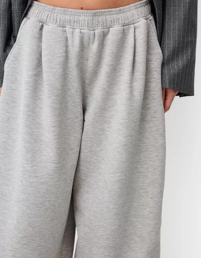 Plush barrel pants with darts Plush barrel pants with darts