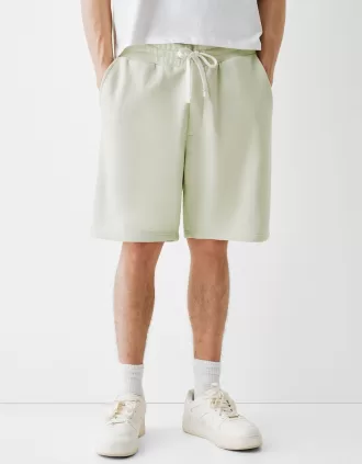 Plush bermuda shorts