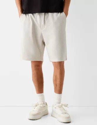 Plush bermuda shorts
