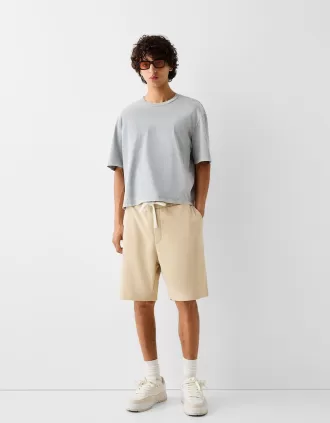 Plush bermuda shorts