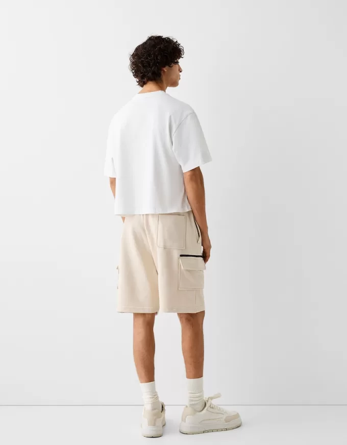 Plush cargo Bermuda shorts Plush cargo Bermuda shorts