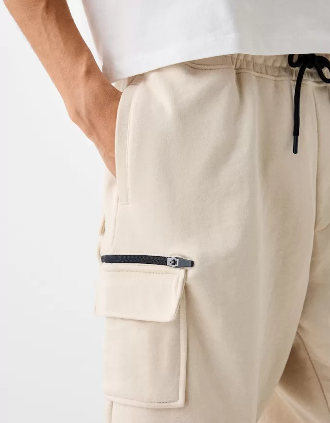Plush cargo Bermuda shorts Plush cargo Bermuda shorts