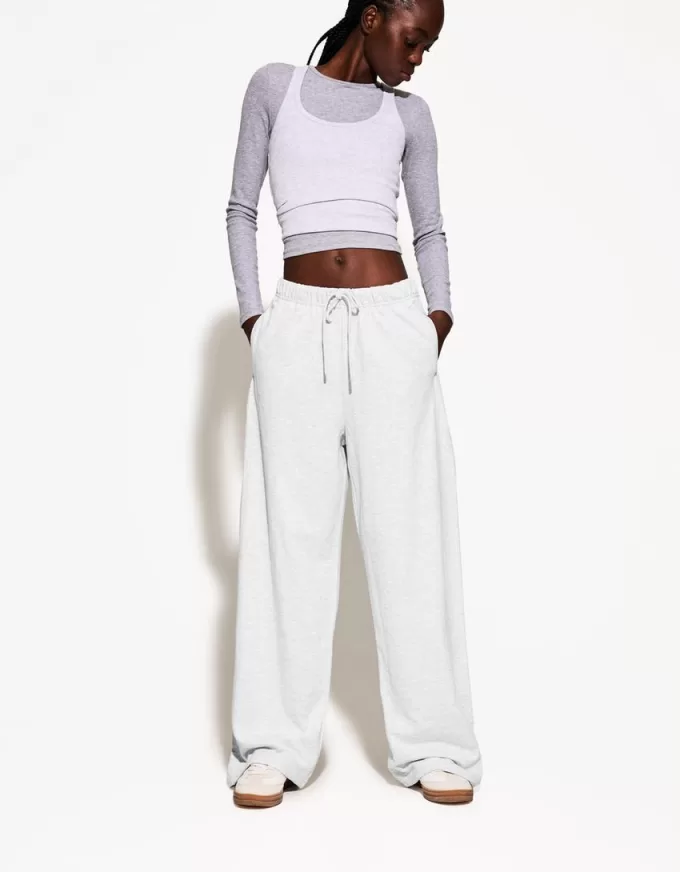 Plush pants with side seams Plush pants with side seams