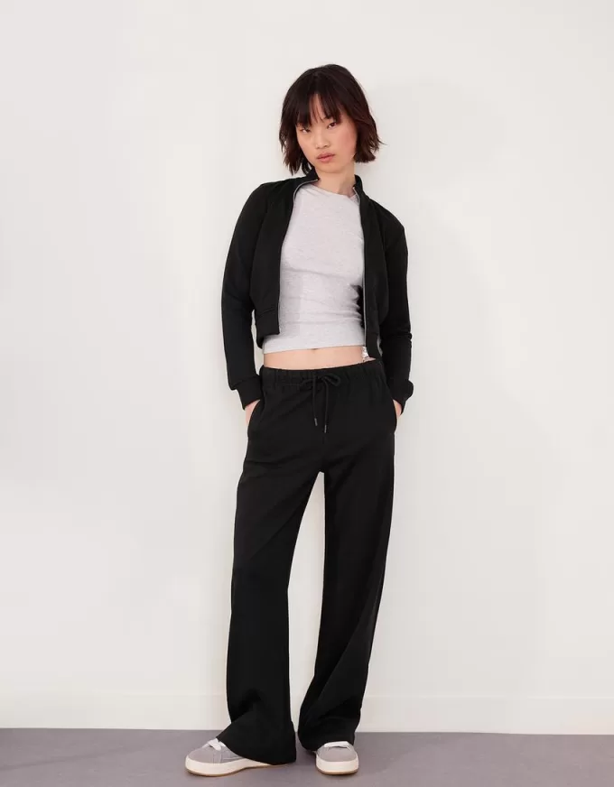 Plush pants with side seams Plush pants with side seams