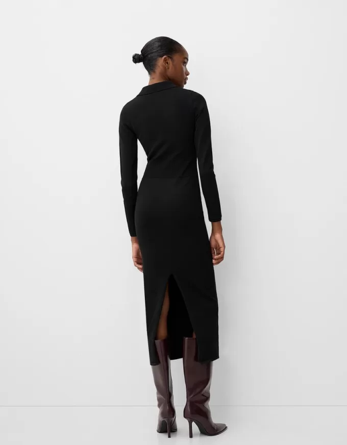 Polo collar midi dress Polo collar midi dress