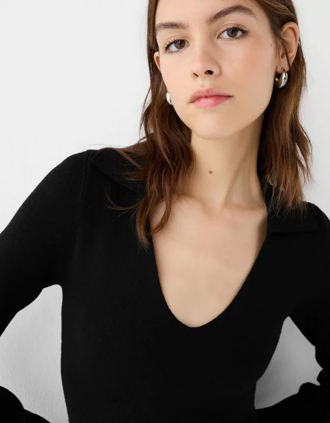 Polo collar mini dress Polo collar mini dress