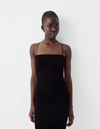 Ponte di Roma midi dress with straps