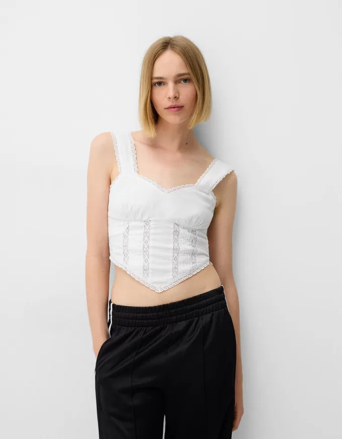 Poplin crop top Poplin crop top