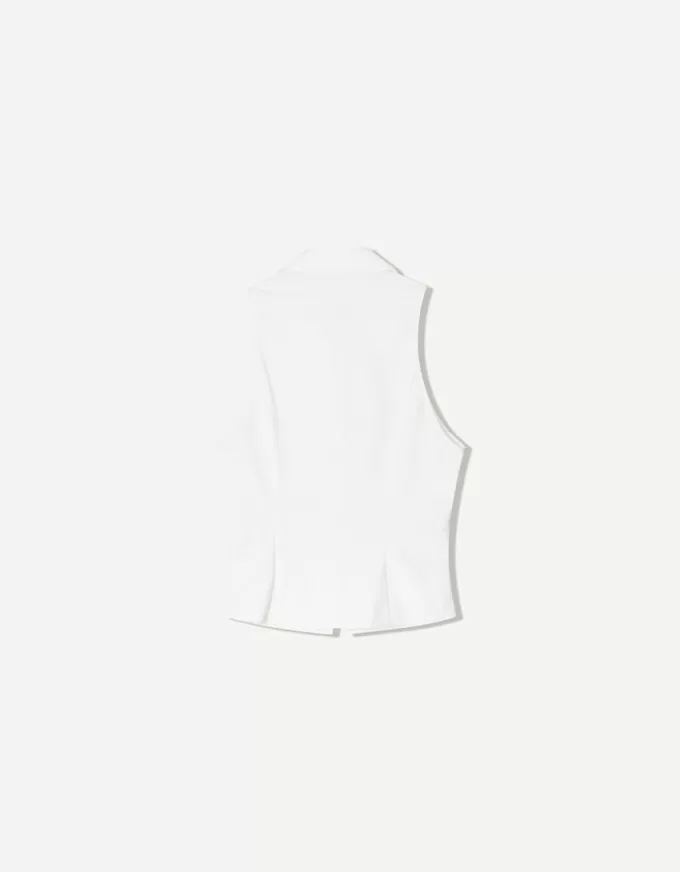 Poplin top with zipper Poplin top with zipper